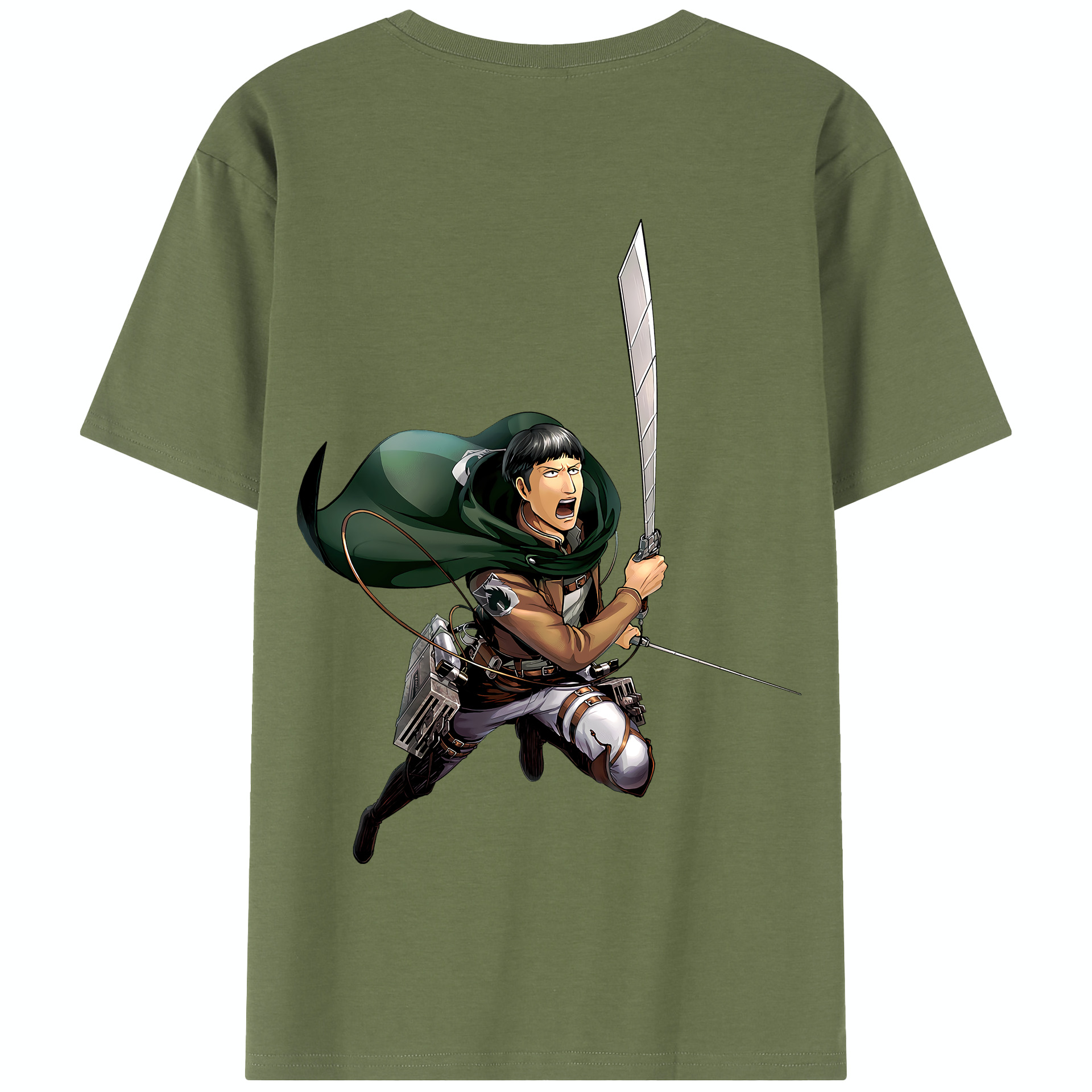 （画像用） 進撃の巨人 Attack on Titan 綿100％半袖Tシャツ（背面プリント）
